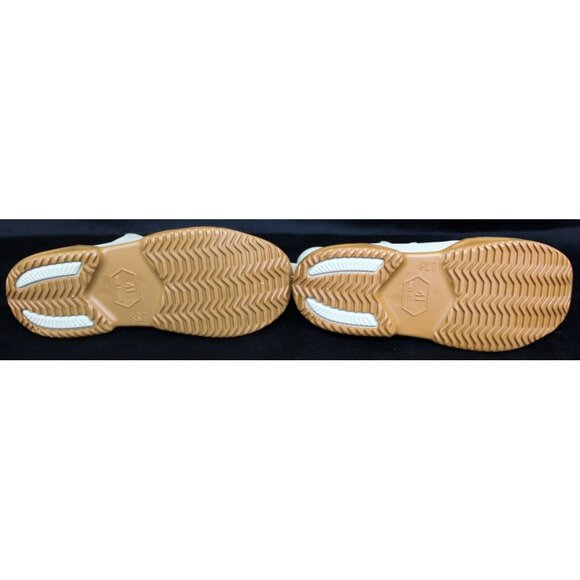 Weimuta Grey Slip On Rain Boots sz 41 Sneakers White Rubber Casual Simple Smooth - Picture 8 of 9